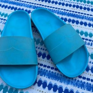 Hunter blue slides